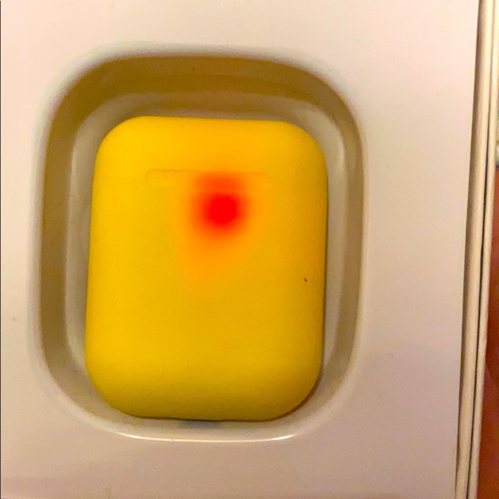 Yellow air pods